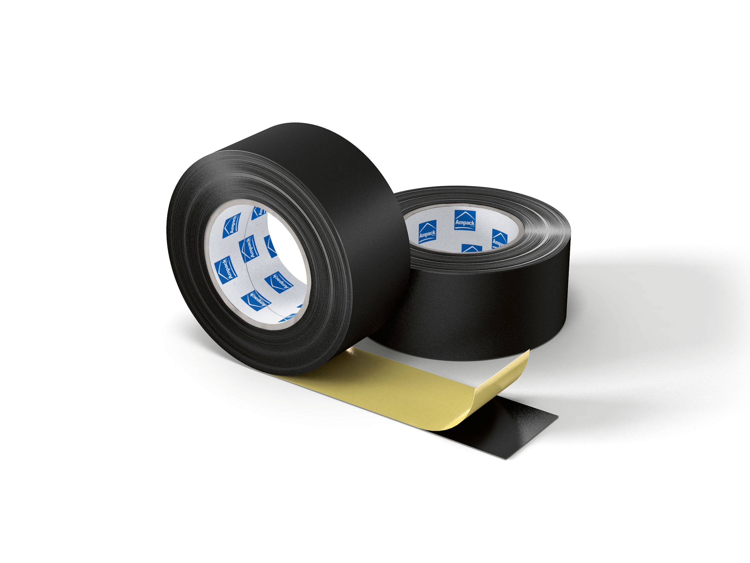 Ampacoll UV flexx 60mm – Schwarzes, reißfestes und dehnbares UV-Systemklebeband (40 m)