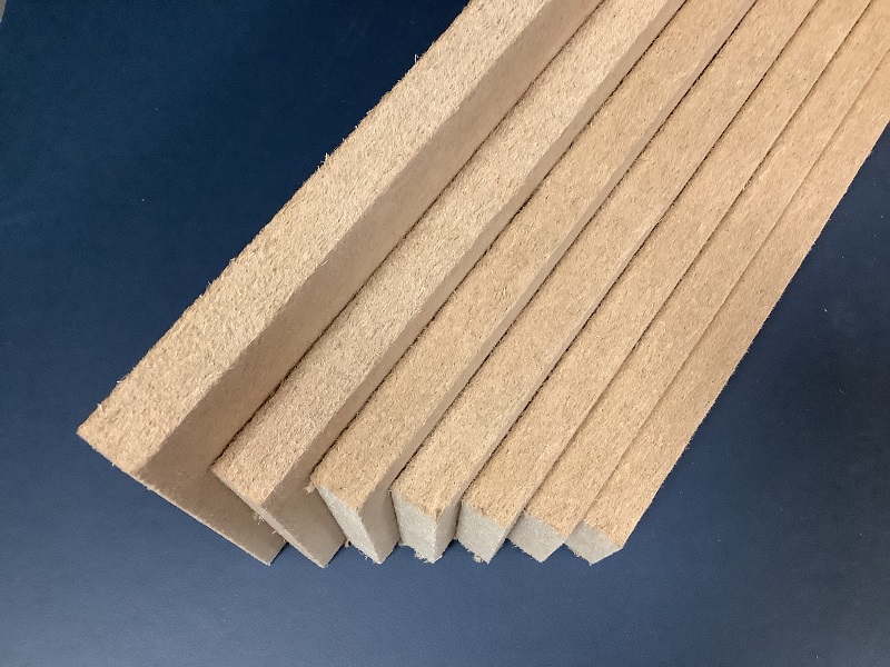 Holzfaser-Entkopplungsstreifen, Dicke 12 mm und Breite 6 cm, 1,18 Laufmeter/Stück