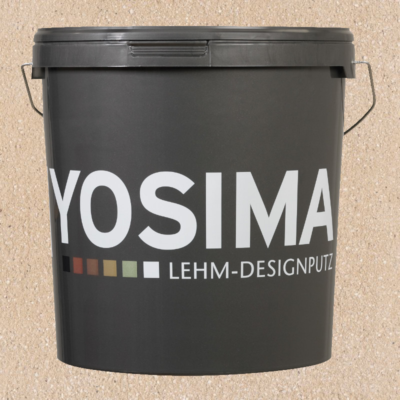 Yosima Lehmputz - Edelputz, Braun-3 Grundfarbe  Yosima Lehmputz - Edelputz, Braun-3 Grundfarbe