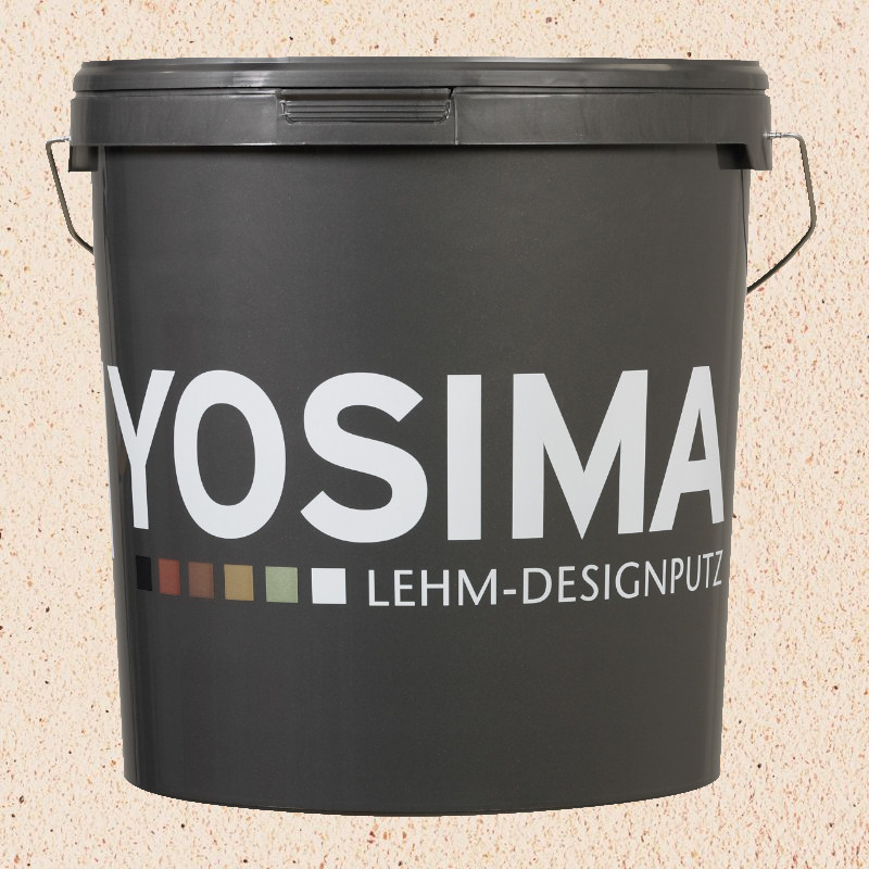 Yosima Lehmputz - Edelputz, Rot-4, Grundfarbe  Yosima Lehmputz - Edelputz, Rot-4, Grundfarbe