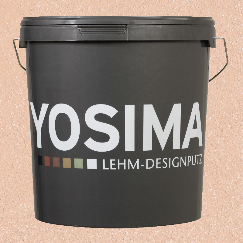 Yosima Lehmputz - Edelputz, Rot-3, Grundfarbe  Yosima Lehmputz - Edelputz, Rot-3, Grundfarbe