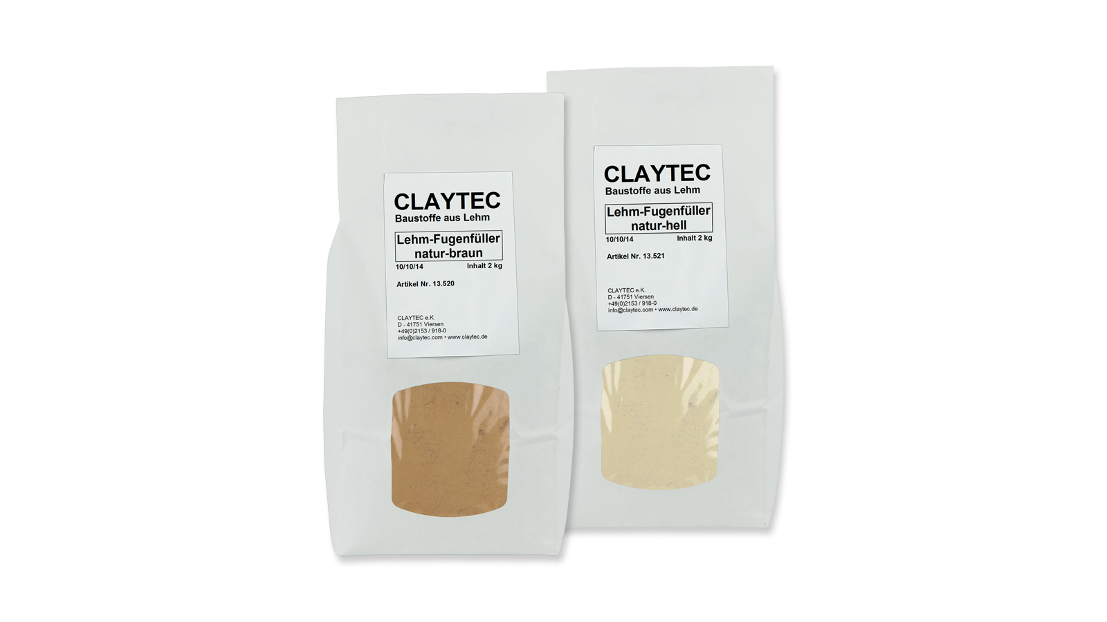 Claytec, Lehm-Fugenfüller, natur-braun, 1,5 kg