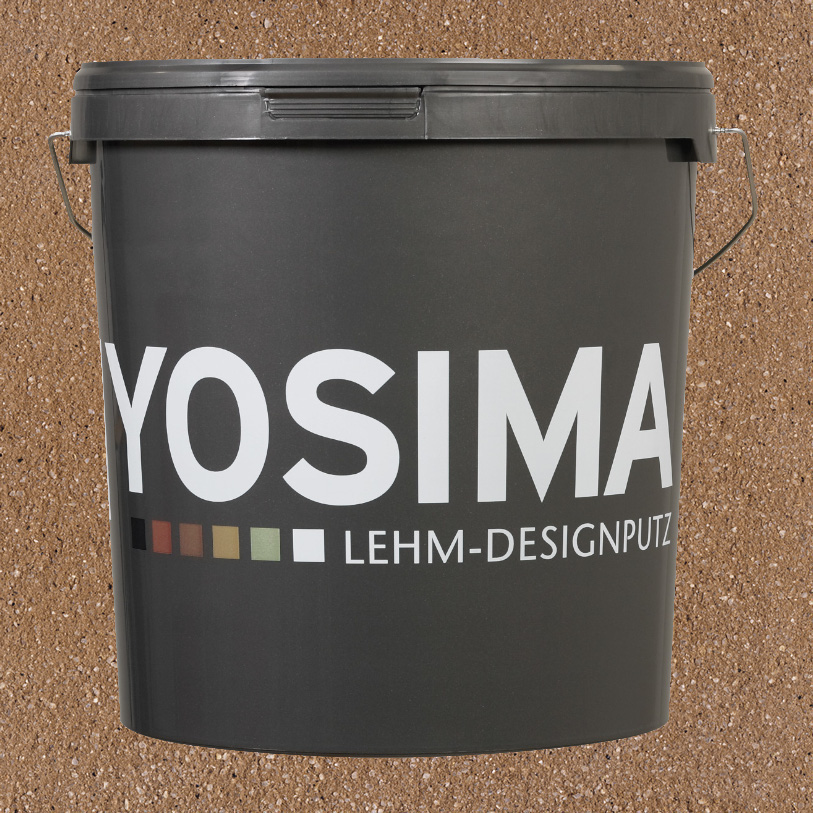 Yosima Lehmputz - Edelputz, Braun-0, Grundfarbe Yosima Lehmputz - Edelputz, Braun-0, Grundfarbe