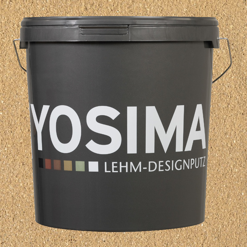 Yosima Lehmputz - Edelputz, Gelb-1, Grundfarbe Yosima Lehmputz - Edelputz, Gelb-1, Grundfarbe