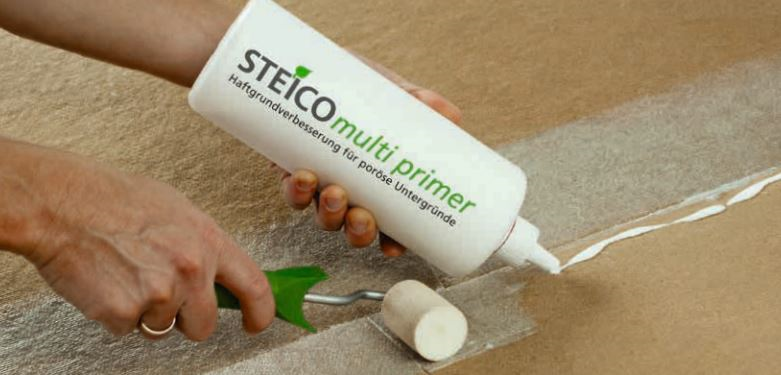 Steico  multi Primer 1ltr. inkl. Auftragswalze / Lösemittelfreier Haftgrundvermittler