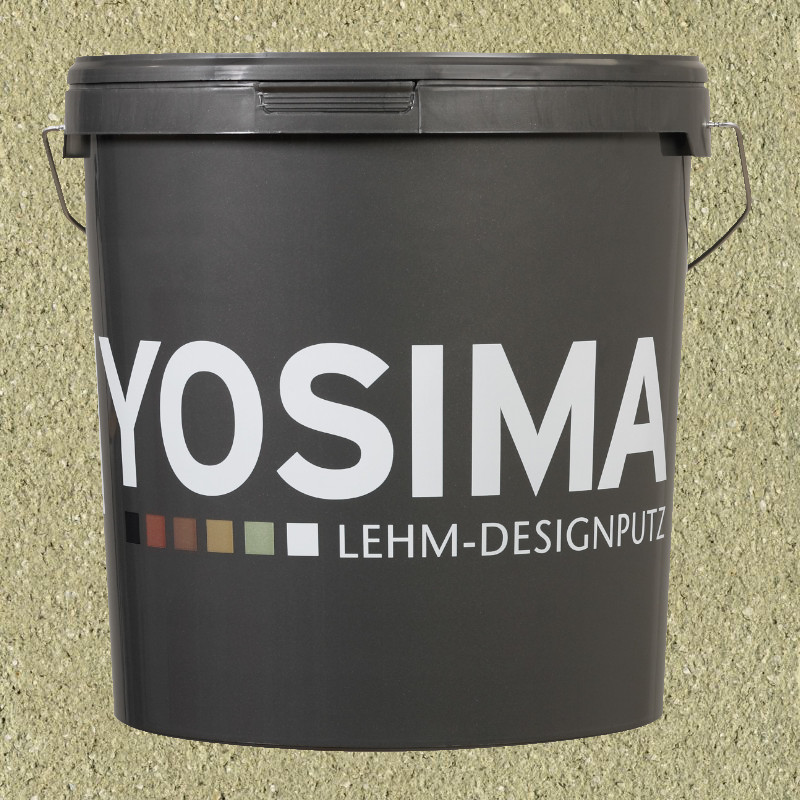 Yosima Lehmputz - Edelputz, Grün-0, Grundfarbe Yosima Lehmputz - Edelputz, Grün-0, Grundfarbe