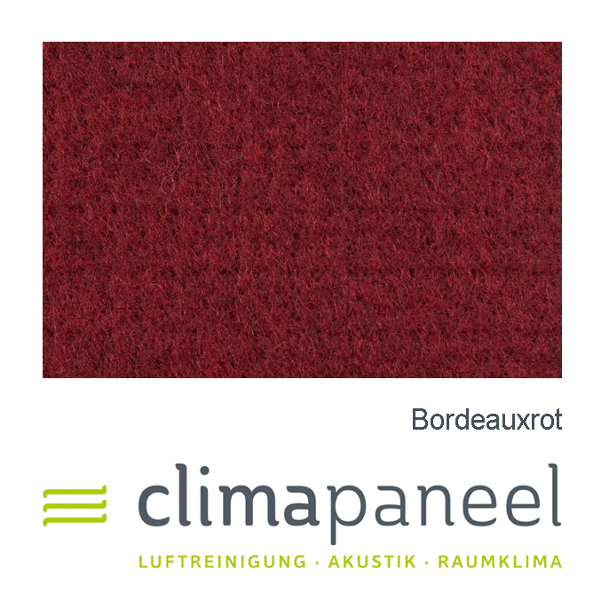 Silentum Akustikfilz, Farbe "Bordeauxrot" ab 1 Laufmeter, für vielfältige Anwendungen und als Schallabsorber 