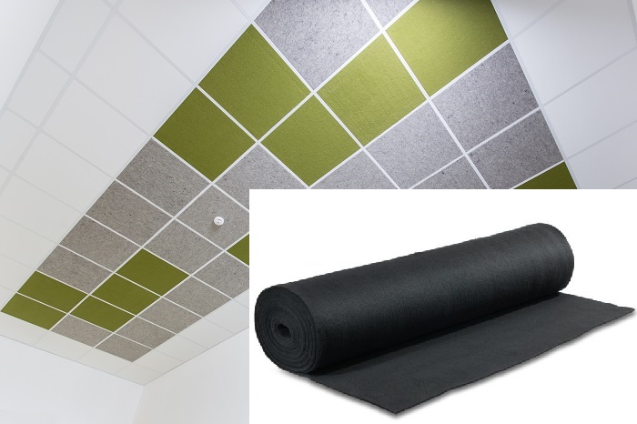 Akustikdeckenplatten 620x620 mm (4 Stk.)