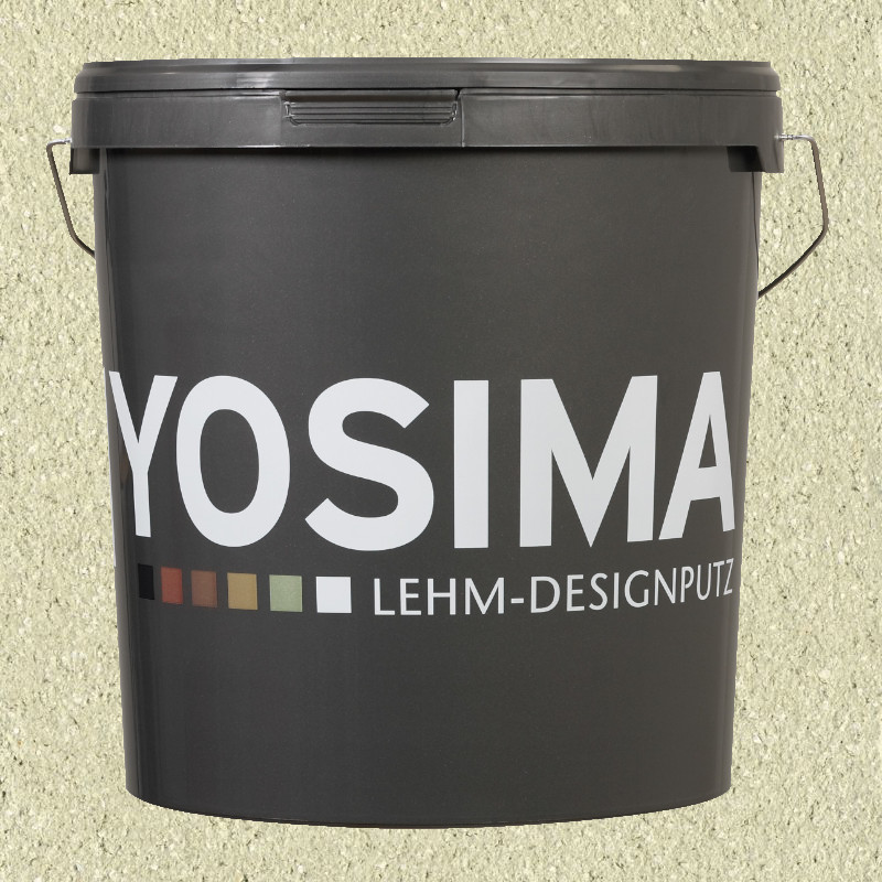 Yosima Lehmputz - Edelputz, Grün-3, Grundfarbe Yosima Lehmputz - Edelputz, Grün-3, Grundfarbe