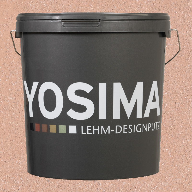 Yosima Lehmputz - Edelputz, Rot-2, Grundfarbe  Yosima Lehmputz - Edelputz, Rot-2, Grundfarbe