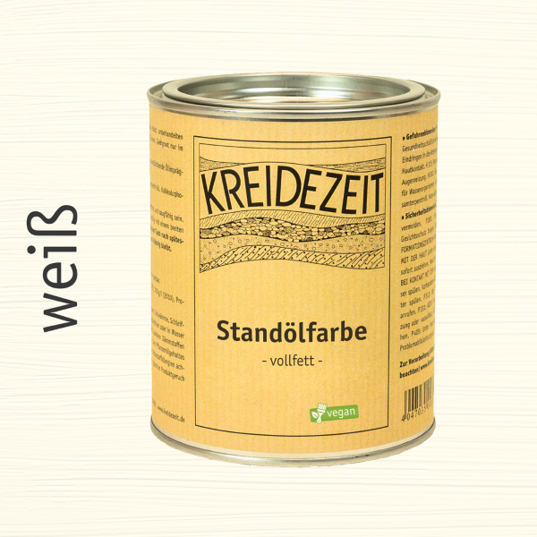 Kreidezeit Standölfarbe, Schlussanstrich, vollfett