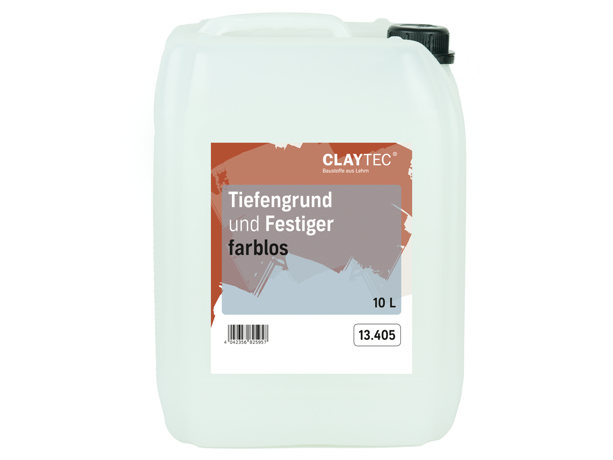 Claytec Tiefengrund und Festiger, Kanister 10 Liter Claytec Tiefengrund und Festiger, Kanister 10 Liter